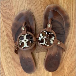 Brown Tory Burch Miller Sandal